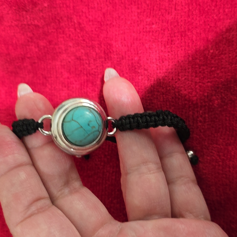 Turquoise bracelet.
